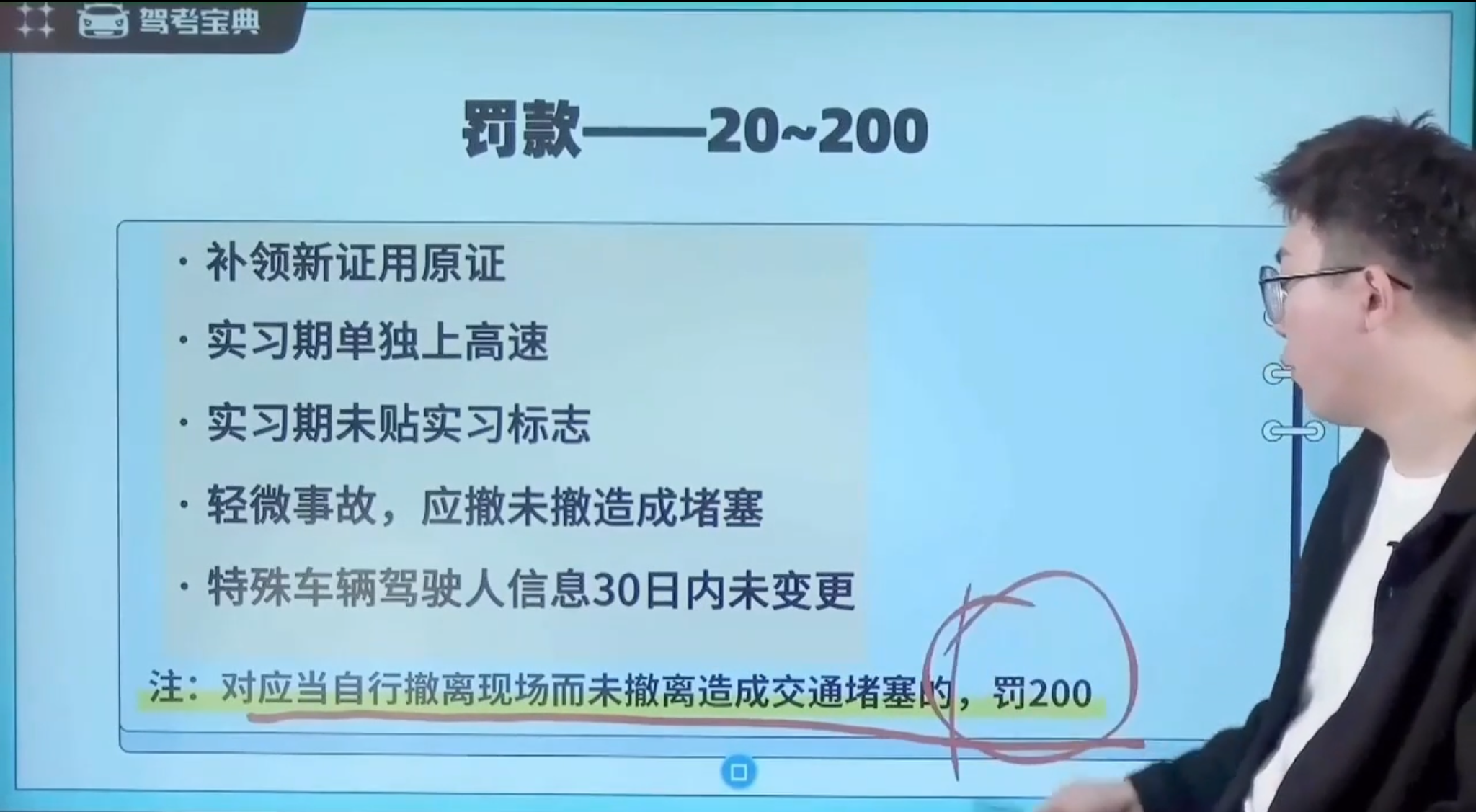 罚款20-200